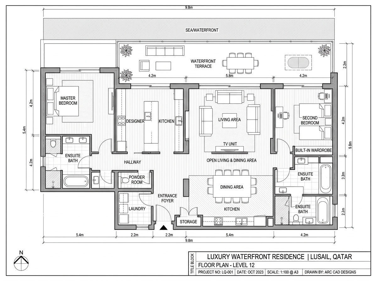 Miran Tower Pearl-Qatar Floor Plan