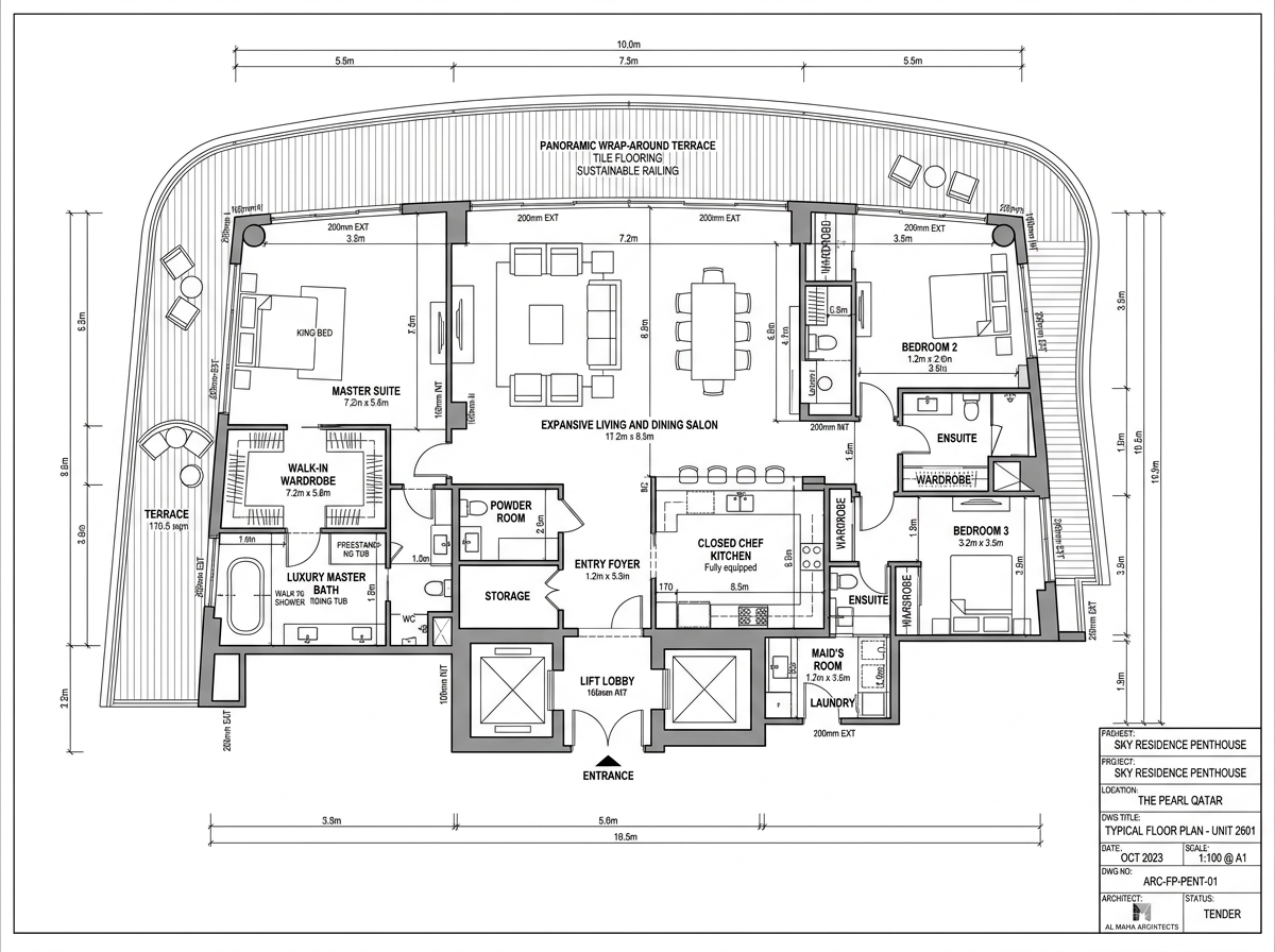 Bliss Tower Viva Bahriya Floor Plan